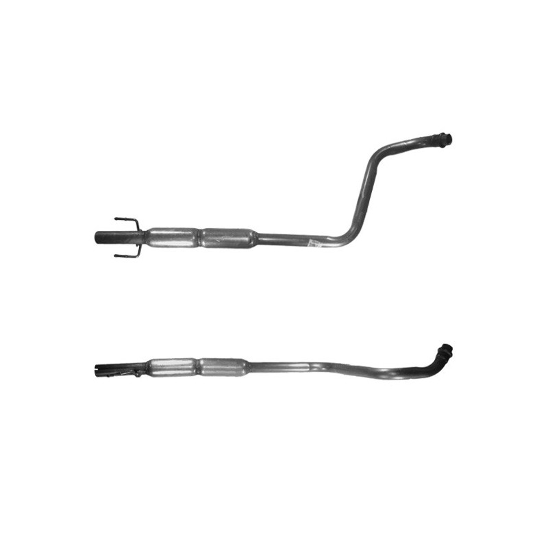 Pot D'échappement Arrière Pour Toyota Yaris Verso P2 1.3i (08.1999-09.2005) - Acier Doublement Aluminisé