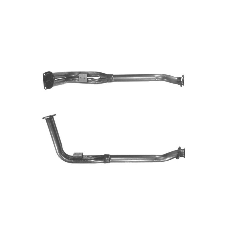 Kit Pot D'échappement COMPLET Centre + Arrière Pour Volvo S40 II 2.0 D (2004-2012) - Acier - Garantie 2 Ans