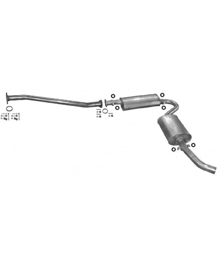 Silencieux diesel pour CITROEN JUMPER 1.9