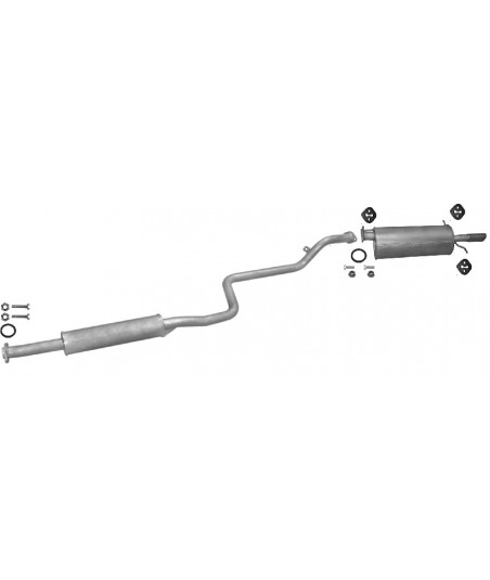 Silencieux essence pour MAZDA 626 2.0