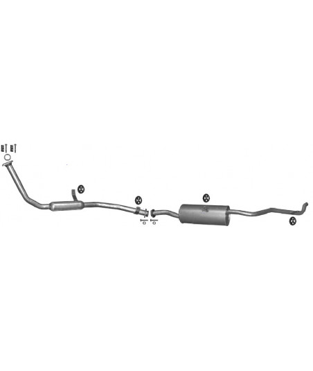 Silencieux essence pour SUZUKI SJ413 1.3