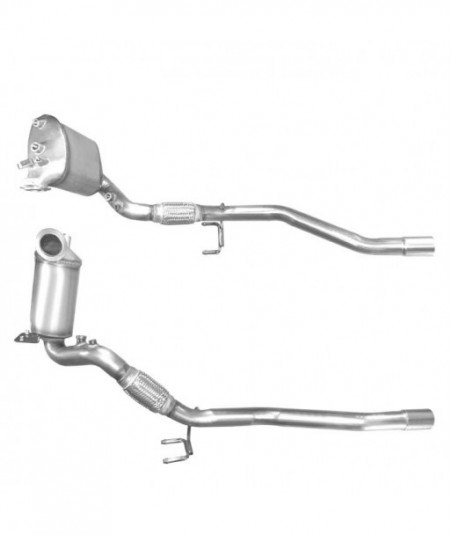 Filtre à particules (FAP) pour SEAT ALTEA 2.0 TDi (moteur : BMN) pour véhicules avec volant à droite