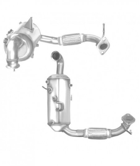 Filtre à particules (FAP) pour FORD FIESTA 1.5 TDCi (moteur : UGJC) catalyseur et FAP combinés