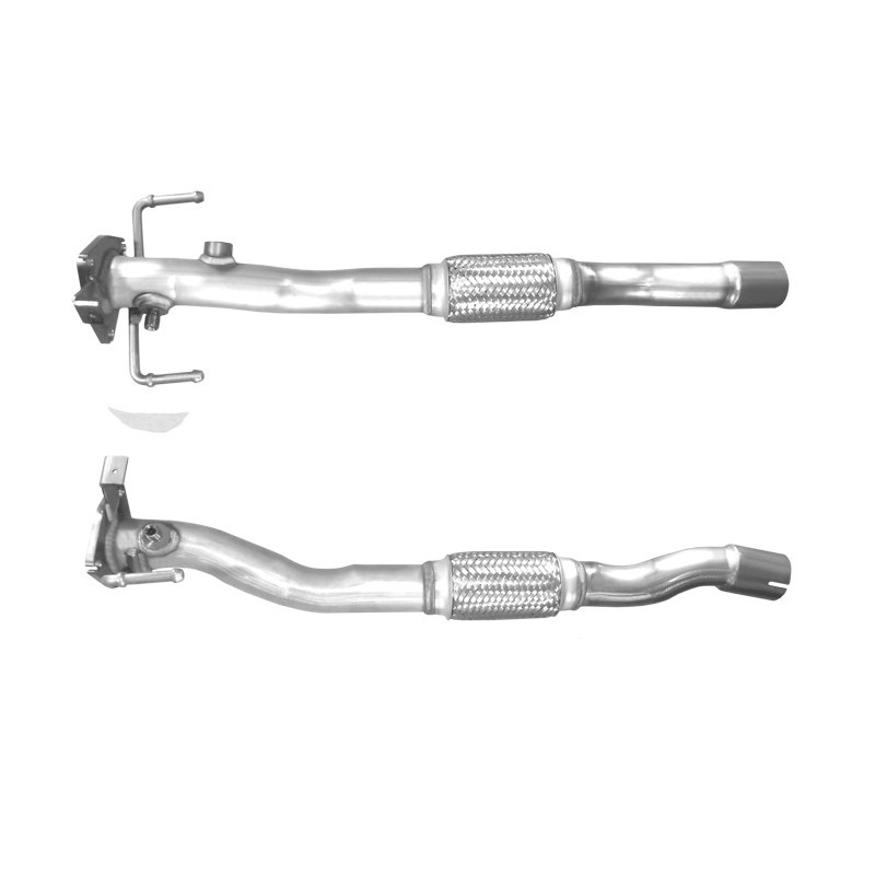 Tuyau échappement Pour Fiat Punto 1.1 55 (1993-1999) - Acier Aluminisé, Neuf Avec étiquette - Réf. 07289